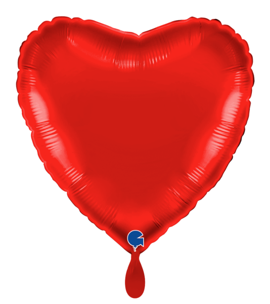 Folienballon - Herz rot - ø 45cm